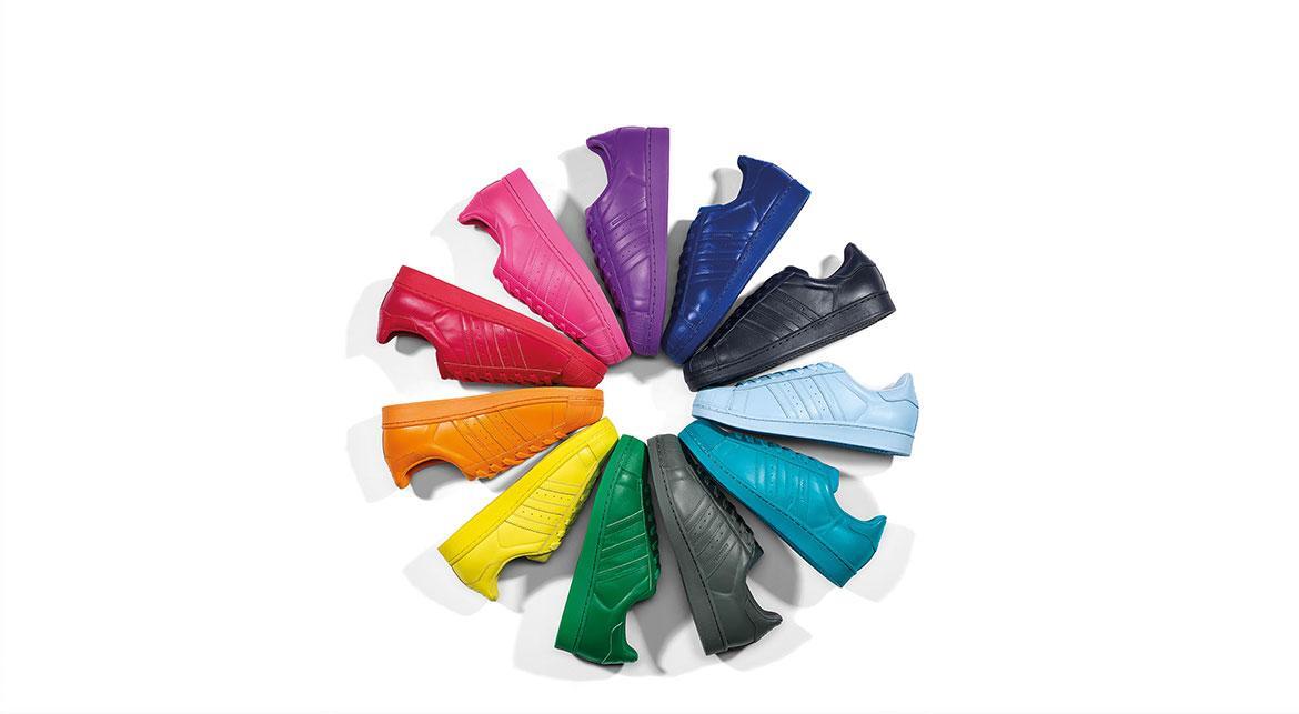 応援ファレル adidas Originals x Pharrell Superstar Supercolor 